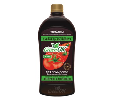 TOMĀTIEM sapropeļa mēslojums GREEN OK 750ml   